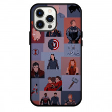 Avengers Phone Case For iPhone And Samsung Galaxy Devices - Avengers Minimalist Collage