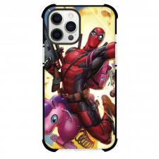 Deadpool Phone Case For iPhone And Samsung Galaxy Devices - Deadpool Explosion Illustration