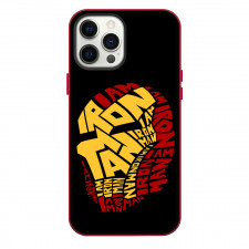 Iron Man Phone Case For iPhone And Samsung Galaxy Devices - Iron Man Word Art Mask