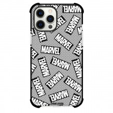Marvel Phone Case For iPhone And Samsung Galaxy Devices - Marvel Logo Pattern Art