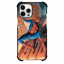 Spider Man Phone Case For iPhone And Samsung Galaxy Devices - Comic Series The Amazing Spider Man Jumping