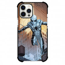 Spider Man Across The Spider Verse Spider Man Phone Case For iPhone And Samsung Galaxy Devices - Future Foundation Spider Man Jumping Comics Art