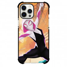 Spider Man Across The Spider Verse Spider Gwen Phone Case For iPhone And Samsung Galaxy Devices - Spider Gwen Hanging Movie Art