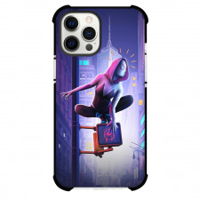 Spider Man Across The Spider Verse Spider Gwen Phone Case For iPhone And Samsung Galaxy Devices - Spider Gwen Spider Sense In The City