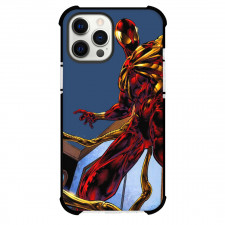 Spider Man Across The Spider Verse Spider Man Phone Case For iPhone And Samsung Galaxy Devices - Iron Spider Suit Comic Art