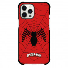Spider Man Phone Case For iPhone And Samsung Galaxy Devices - Spider Man Logo 1984 On Web Background