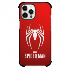 Spider Man Phone Case For iPhone And Samsung Galaxy Devices - Spider Man Logo On Red Background