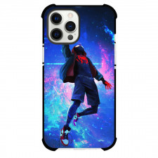 Spider Man Across The Spider Verse MIles Morales Phone Case For iPhone And Samsung Galaxy Devices - MIles Morales Falling In The Galaxy