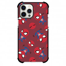 Spider Man Phone Case For iPhone And Samsung Galaxy Devices - Spider Man Pattern On Red Background