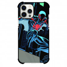 Spider Man Across The Spider Verse Spider Man 2099 Phone Case For iPhone And Samsung Galaxy Devices - Spider Man 2099 Wing Suit Comic Art