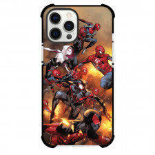 Spider Man Across The Spider Verse Spider Man Phone Case For iPhone And Samsung Galaxy Devices - Spider Man Family Assemble Comic Art