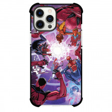 Spider Man Across The Spider Verse Spider Man Phone Case For iPhone And Samsung Galaxy Devices - Spider Man Family Falling Comic Art