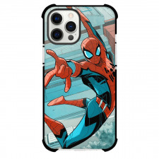 Spider Man Phone Case For iPhone And Samsung Galaxy Devices - Comic Series Spider Man Swinging