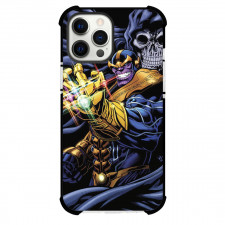 Thanos Phone Case For iPhone And Samsung Galaxy Devices - Comics Series Thanos And Death With The Infinity Gauntlet