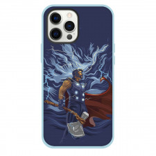 Thor Phone Case For iPhone And Samsung Galaxy Devices - Thor Side Portrait In Thunderstorm