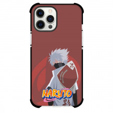 Naruto Kakashi Hatake Phone Case For iPhone And Samsung Galaxy Devices - Kakashi Hatake Hokage Minimalist On Red Background