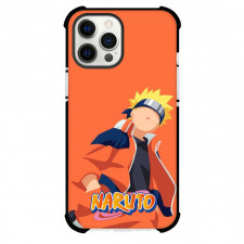 Naruto Uzumaki Phone Case For iPhone And Samsung Galaxy Devices - Naruto Uzumaki Portrait Minimalist On Orange Background