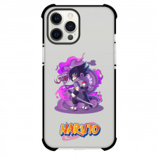 Naruto Sasuke Uchiha Phone Case For iPhone And Samsung Galaxy Devices - Sasuke Uchiha Back Portrait Cartoon Art Sticker