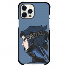 Naruto Sasuke Uchiha Phone Case For iPhone And Samsung Galaxy Devices - Sasuke Uchiha PopHead Shot On Blue Background