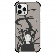 Naruto Shikamaru Nara Phone Case For iPhone And Samsung Galaxy Devices - Shikamaru Nara Portrait On Grey Background