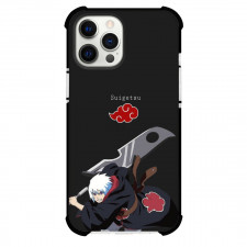 Naruto Suigetsu Hozuki Phone Case For iPhone And Samsung Galaxy Devices - Suigetsu Hozuki Portrait On Black Background