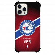 NBA Philadelphia 76ers Phone Case For iPhone and Samsung Galaxy Devices - Team Logo Stripe Background