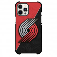 NBA Portland Trail Blazers Phone Case For iPhone and Samsung Galaxy Devices - Team Logo On Red and Black Background