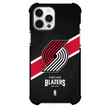 NBA Portland Trail Blazers Phone Case For iPhone and Samsung Galaxy Devices - Team Logo Stripe Background