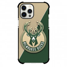 NBA Milwaukee Bucks Phone Case For iPhone and Samsung Galaxy Devices - Team Logo On Cream and Green Background