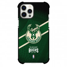 NBA Milwaukee Bucks Phone Case For iPhone and Samsung Galaxy Devices - Team Logo Stripe Background