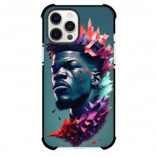 NBA Jimmy Bulter Phone Case For iPhone and Samsung Galaxy Devices - Jimmy Bulter Pop Art On Cyan Background