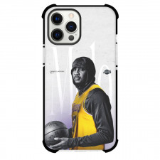 NBA Carmelo Anthony Phone Case For iPhone and Samsung Galaxy Devices - Carmelo Anthony Side Portrait Grayscale In Los Angeles Lakers
