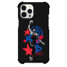 NBA Kevin Durant Phone Case For iPhone and Samsung Galaxy Devices - Kevin Durant Brooklyn 7 Grayscale Shouting
