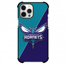 NBA Charlotte Hornets Phone Case For iPhone and Samsung Galaxy Devices - Team Logo On Blue Background