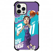 NBA LaMelo Phone Case For iPhone and Samsung Galaxy Devices - LaMelo Ball Dunking Cartoon Art