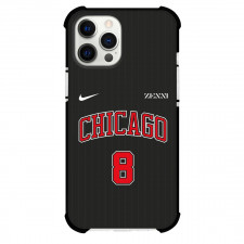 NBA Zach LaVine Phone Case For iPhone and Samsung Galaxy Devices - Zach LaVine Chicago Bulls No. 8 Jersey