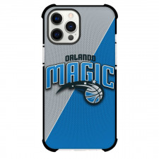 NBA Orlando Magic Phone Case For iPhone and Samsung Galaxy Devices - Team Logo On Grey and Blue Background