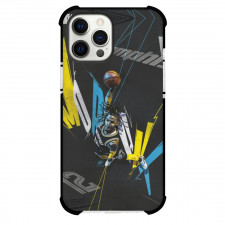 NBA Ja Morant Phone Case For iPhone and Samsung Galaxy Devices - Ja Morant Dunking On Canvas Black Background