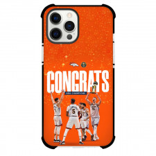 NBA Denver Nuggets Phone Case For iPhone and Samsung Galaxy Devices - Denver Nuggets Congrats NBA Champions Orange Background