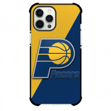 NBA Indiana Pacers Phone Case For iPhone and Samsung Galaxy Devices - Team Logo On Yellow and Navy Background