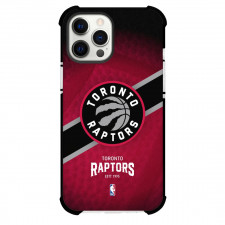 NBA Raptors Phone Case For iPhone and Samsung Galaxy Devices - Team Logo Stripe Background