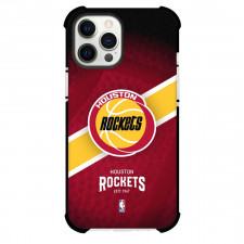 NBA Houston Rockets Phone Case For iPhone and Samsung Galaxy Devices - Team 90's Logo Stripe Background