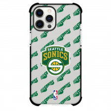 NBA Seattle Supersonics Phone Case For iPhone and Samsung Galaxy Devices - Seattle Supersonics Medley Monogram Wordmark