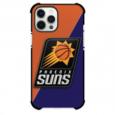 NBA Phoenix Suns Phone Case For iPhone and Samsung Galaxy Devices - Team Logo on Orange and Purple Background