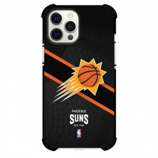 NBA Phoenix Suns Phone Case For iPhone and Samsung Galaxy Devices - Team Logo Stripe Background