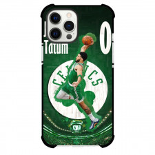 NBA Jayson Tatum Phone Case For iPhone and Samsung Galaxy Devices - Jayson Tatum Dunking Green Background