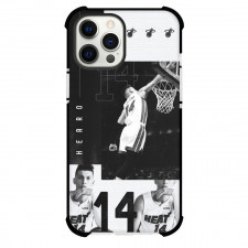 NBA Tyler Herro Phone Case For iPhone and Samsung Galaxy Devices - Tyler Herro Heat 14 Dunking Grayscale
