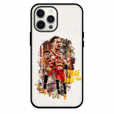 NBA Trae Young Phone Case For iPhone and Samsung Galaxy Devices - Trae Young Poster Art White Background