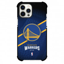 NBA Golden State Warriors Phone Case For iPhone and Samsung Galaxy Devices - Team Logo Stripe Background