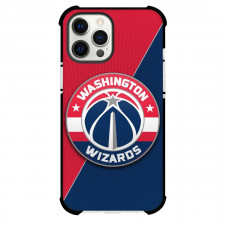 NBA Washington Wizards Phone Case For iPhone and Samsung Galaxy Devices - Team Logo On Red and Purple Background